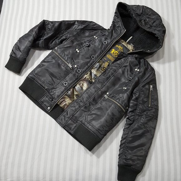 Buffalo David Bitton Cropped Parka, Medium - Picture 8 of 8